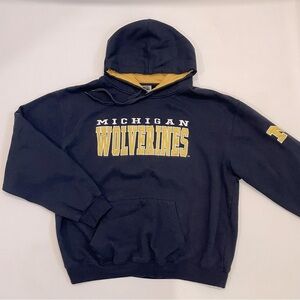 Stadium Athletics Michigan Wolverines Navy Blue Hoodie Sweatshirt XXL bin 1A